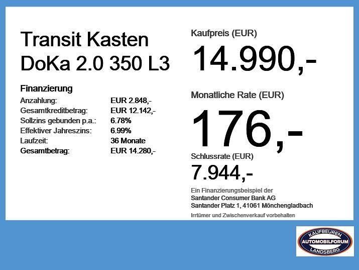 Second-hand Ford Transit 131 CP (96 kW) 2018 Alb Monovolum