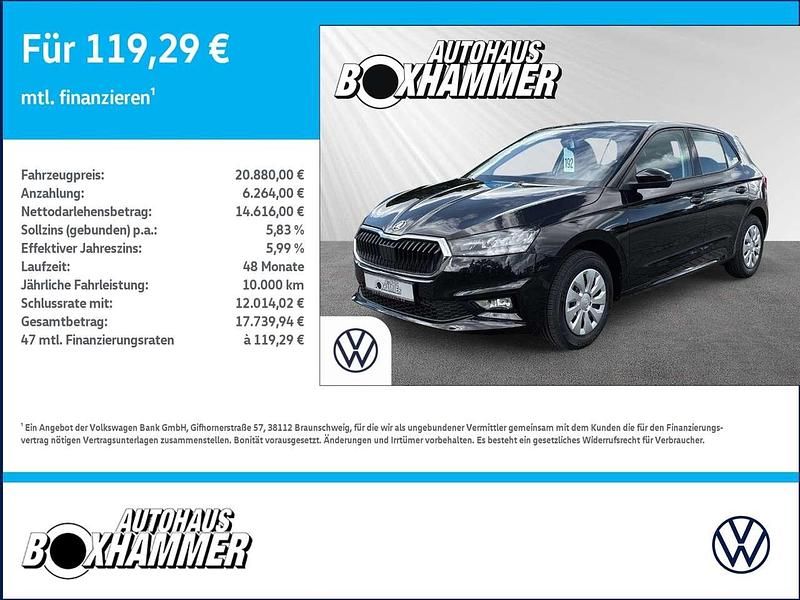 Schwarz Neu 2025 Skoda Fabia Selection Kleinwagen | 20.880 € (Fairer Preis) - Bild 1/4