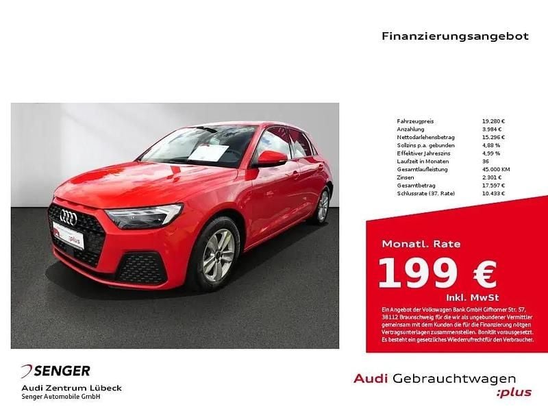 Rot Gebraucht 2022 Audi A1 Sportback S-Line Kleinwagen | 19.280 € (Superpreis) - Bild 1/1
