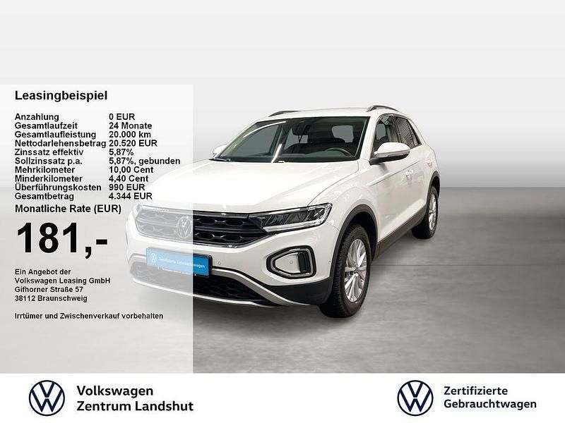 Pure white Gebraucht 2024 VW T-Roc Life SUV | 21.240 € (Guter Preis) - Bild 1/2