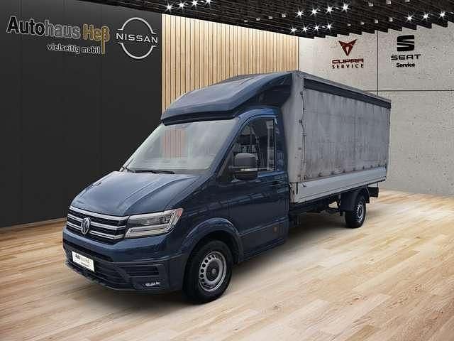 Blau (metallic) Gebraucht 2018 VW Crafter Trendline Van | 28.490 € (Teuer) - Bild 1/4