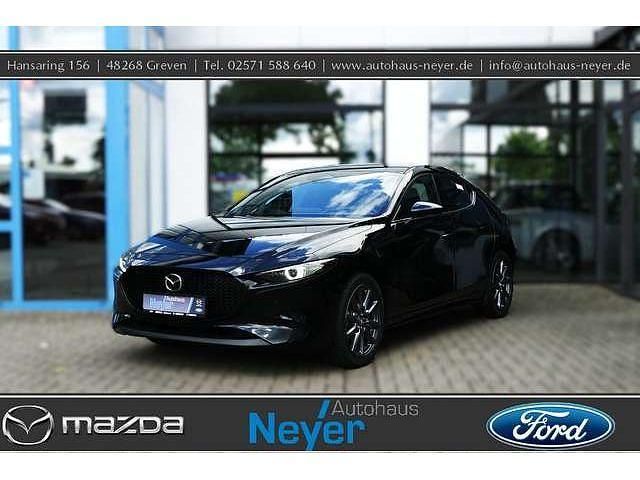 Jet black Neu 2025 Mazda 3 Center-Line Limousine | 28.990 € - Bild 1/4