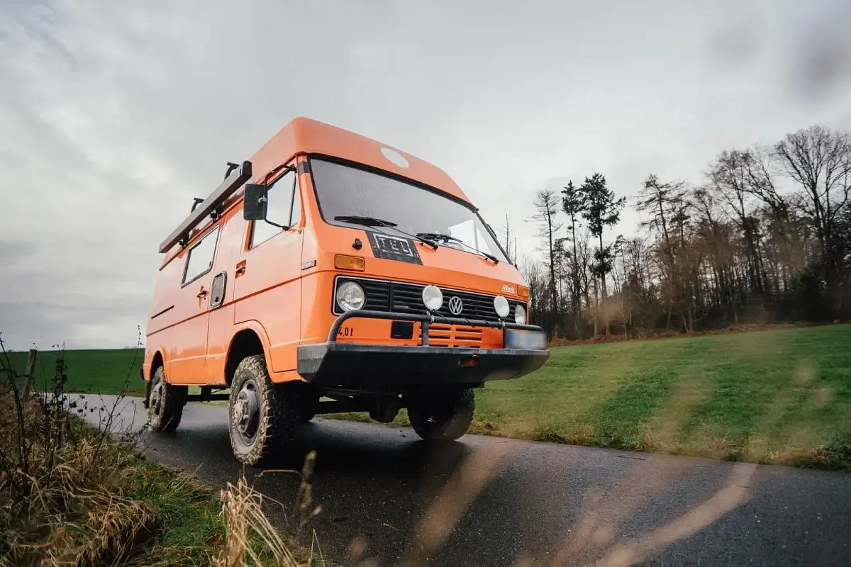 Gebraucht VW LT 75 PS (55 kW) 1982 Orange Van / Kleinbus