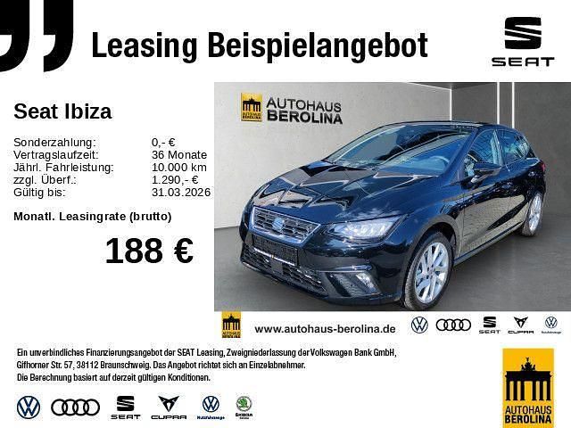 Schwarz Neu 2025 Seat Ibiza FR Limousine | 23.111 € (Guter Preis) - Bild 1/4