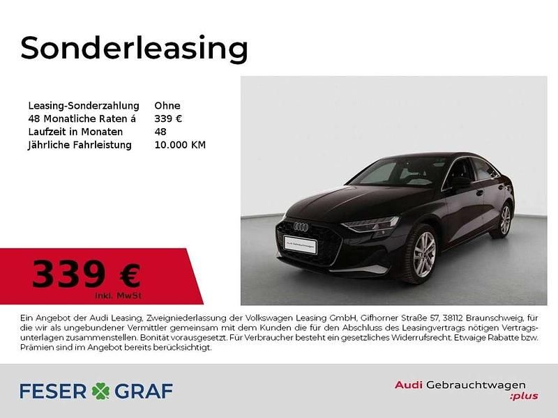 Gebraucht Audi A3 Advanced Plus 150 PS (110 kW) 2025 Mythosschwarz metallic Limousine