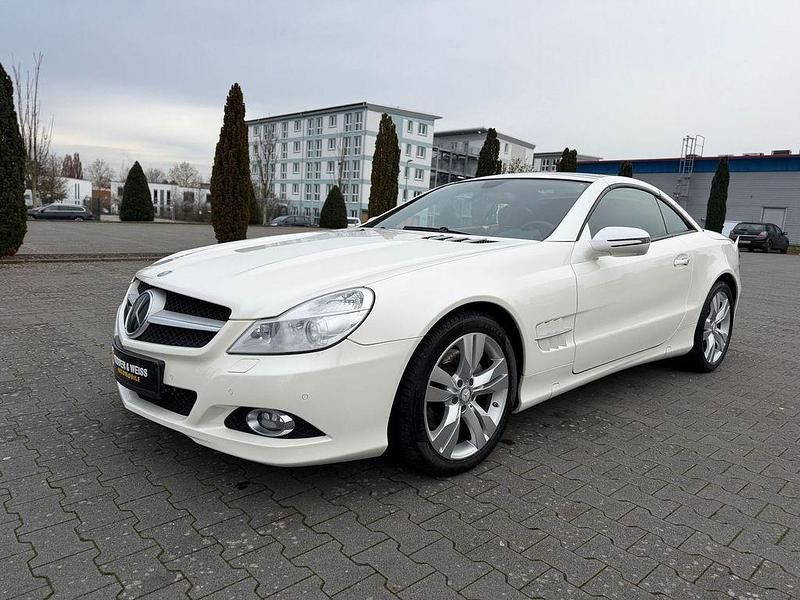 Designo mysticweiss 2 Gebraucht 2007 Mercedes SL350 Cabrio | 22.490 € (Fairer Preis) - Bild 1/4