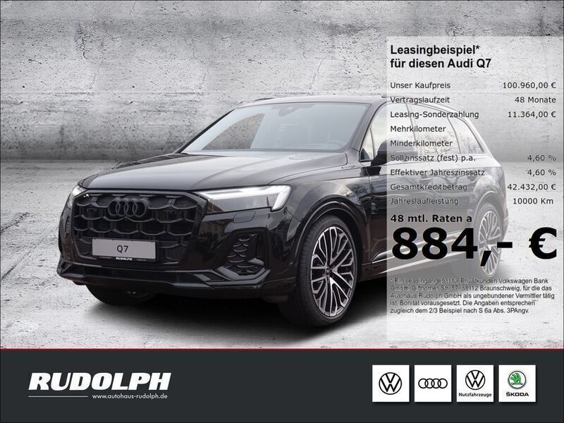 Schwarz Neu 2024 Audi Q7 S-Line SUV | 100.960 € (Etwas zu teuer) - Bild 1/4