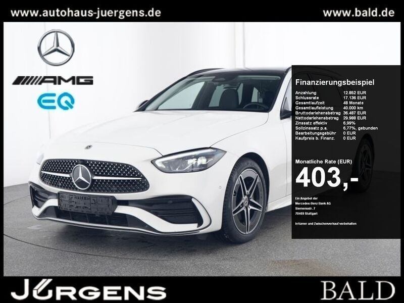 Unilack polarweiss Gebraucht 2024 Mercedes C200 AMG Kombi | 41.290 € (Fairer Preis) - Bild 1/4