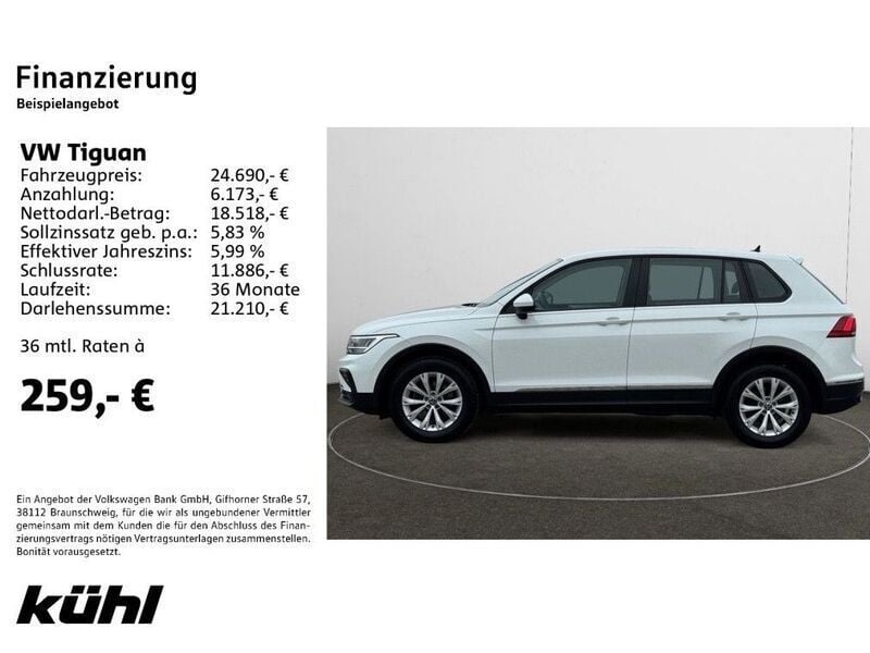 Second-hand VW Tiguan 122 CP (89 kW) 2022 Alb SUV