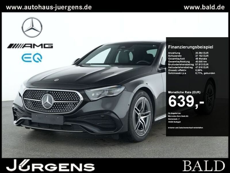 Grau graphitgrau metallic Gebraucht 2024 Mercedes E450 AMG Limousine | 67.840 € (Superpreis) - Bild 1/2