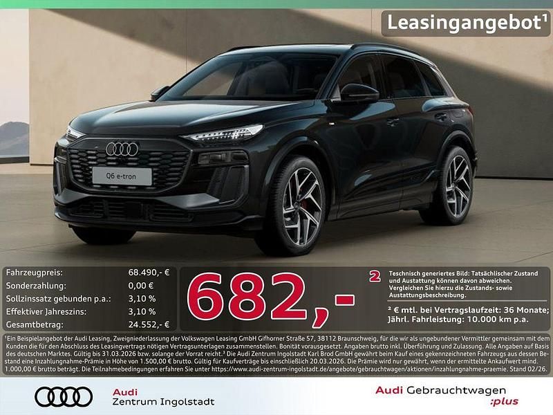Gebraucht Audi Q6 e-tron Performance 225 kW (306 PS) 2025 Mythosschwarz metallic SUV