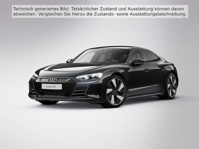 Mythosschwarz metallic (metallic) Gebraucht 2021 Audi e-tron GT quattro Ambiente Limousine | 51.800 € (Etwas zu teuer) - Bild 1/4