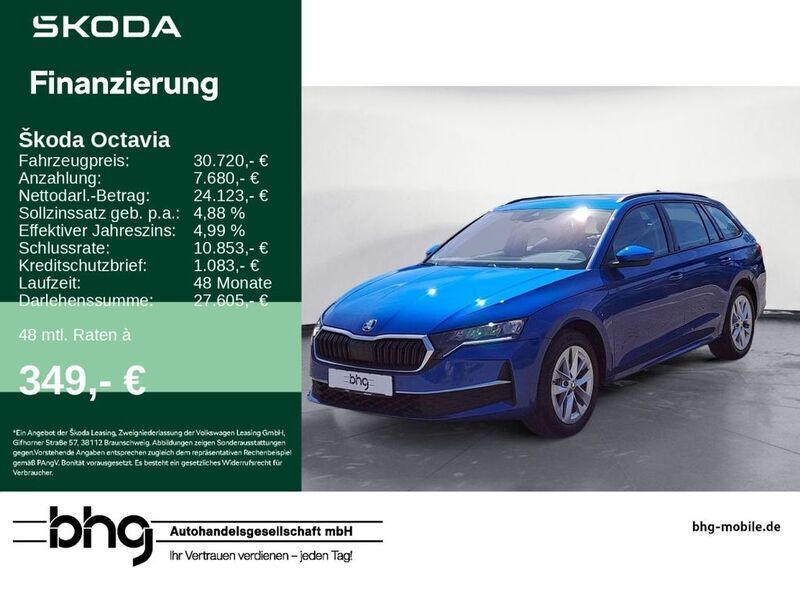 Blau Gebraucht 2024 Skoda Octavia Selection Kombi | 30.720 € (Guter Preis) - Bild 1/4
