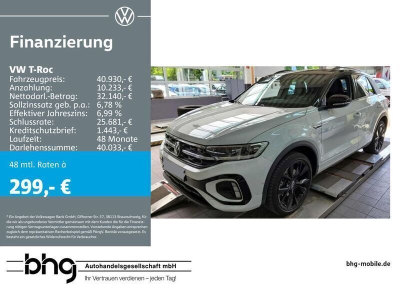 Weiß Gebraucht 2024 VW T-Roc R-line SUV | 40.930 € (Teuer) - Bild 1/2