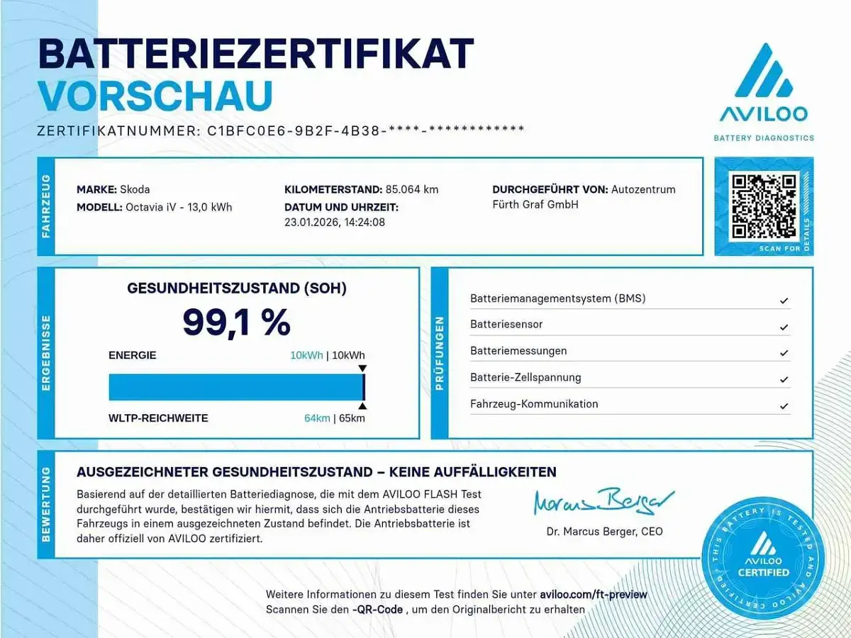 Gebraucht Skoda Octavia Style 204 PS (150 kW) 2022 Moon weiss perleffekt Kombi