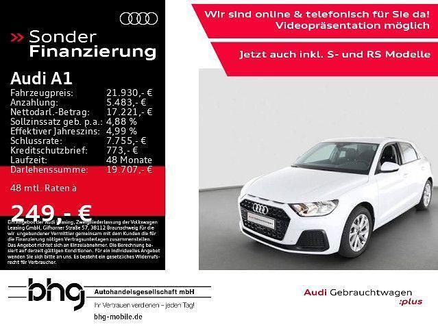 Gletscherweiß metallic Gebraucht 2024 Audi A1 Sportback Advanced Kleinwagen | 21.930 € (Superpreis) - Bild 1/4
