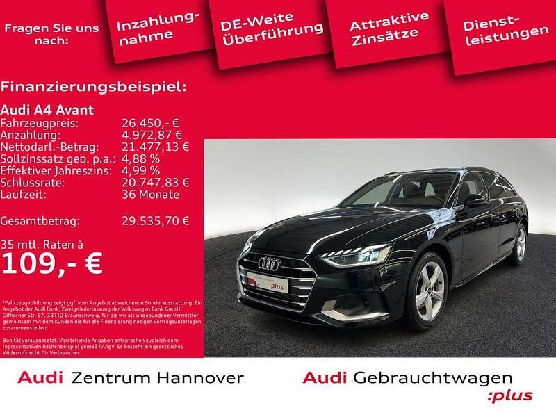 Mythosschwarz metallic Gebraucht 2023 Audi A4 Advanced Plus Kombi | 26.450 € (Superpreis) - Bild 1/4