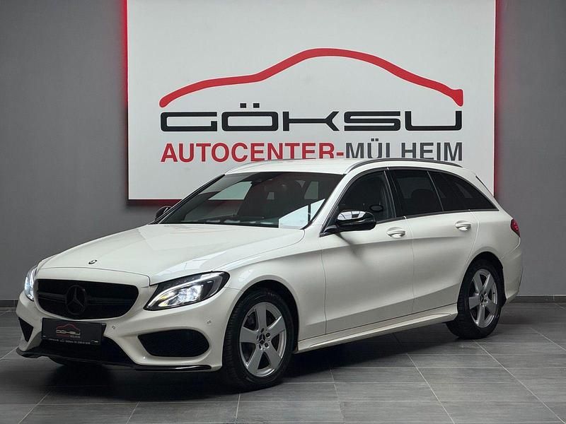 Weiß Gebraucht 2015 Mercedes C220 AMG line Kombi | 14.950 € (Fairer Preis) - Bild 1/4
