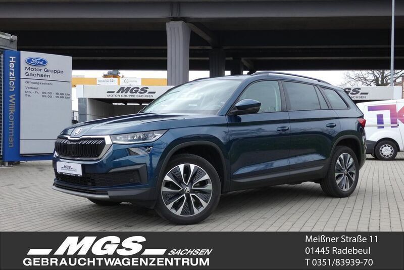 Lavablau metallic Gebraucht 2022 Skoda Kodiaq Tour SUV | 28.950 € (Fairer Preis) - Bild 1/4