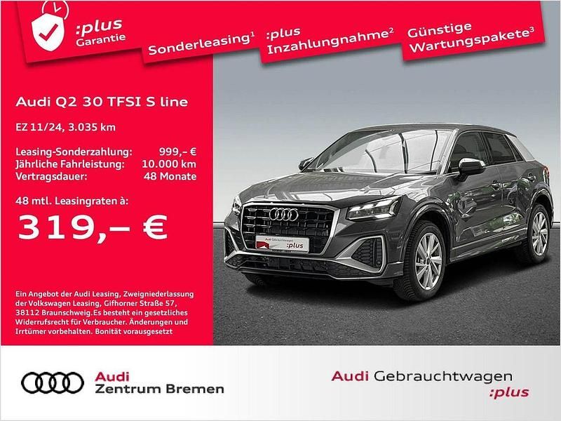 Daytonagrau perleffekt Gebraucht 2024 Audi Q2 S-Line SUV | 30.950 € (Teuer) - Bild 1/4