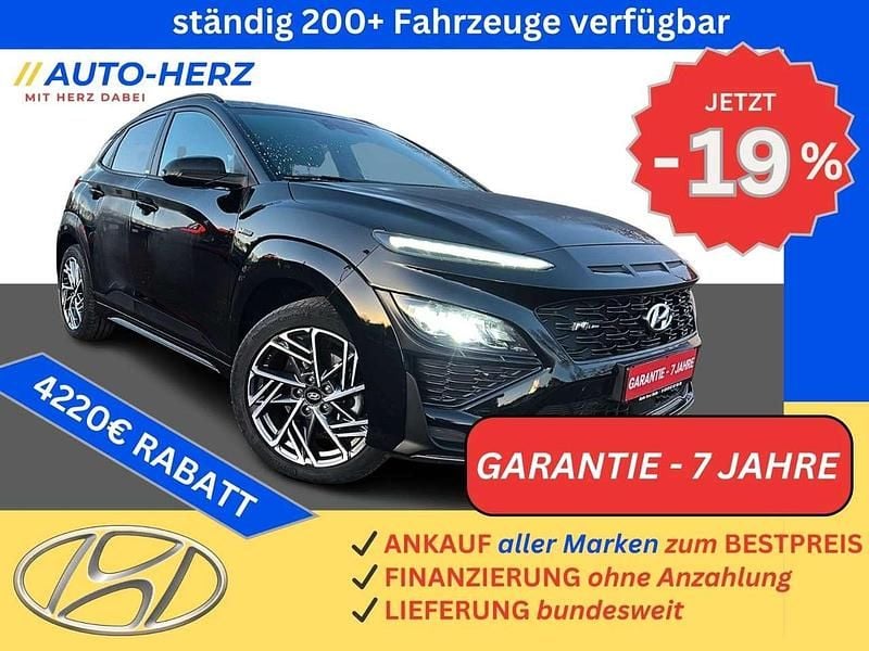 Schwarz Gebraucht 2021 Hyundai Kona N Line SUV | 17.990 € (Superpreis) - Bild 1/2