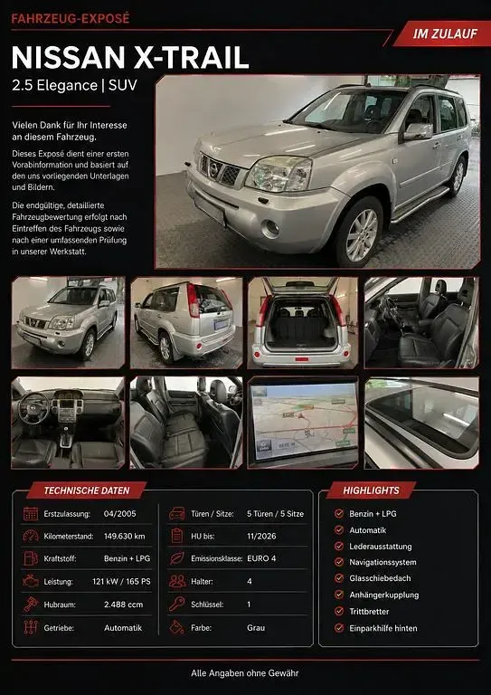 Gebraucht Nissan X-Trail 165 PS (121 kW) 2005 Silber SUV
