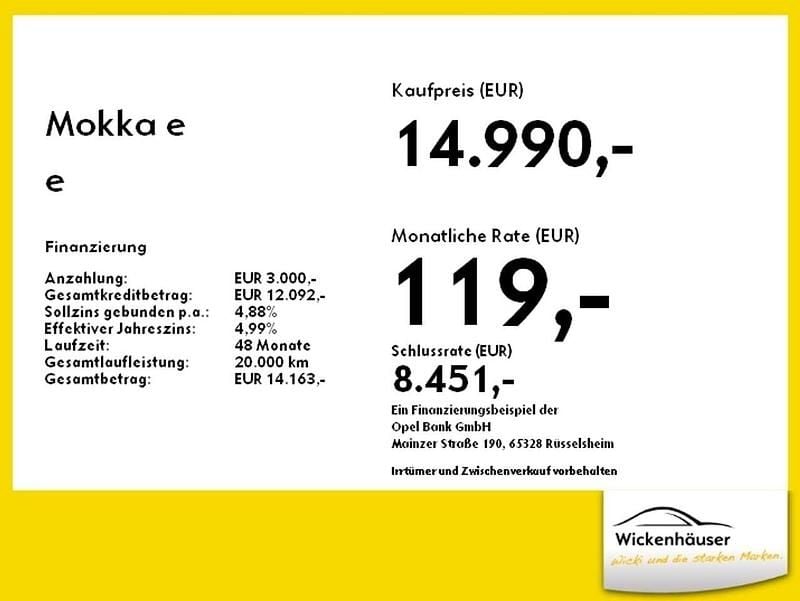 Gebraucht Opel Mokka-e 100 kW (136 PS) 2022 Matcha green/ikone gruen SUV