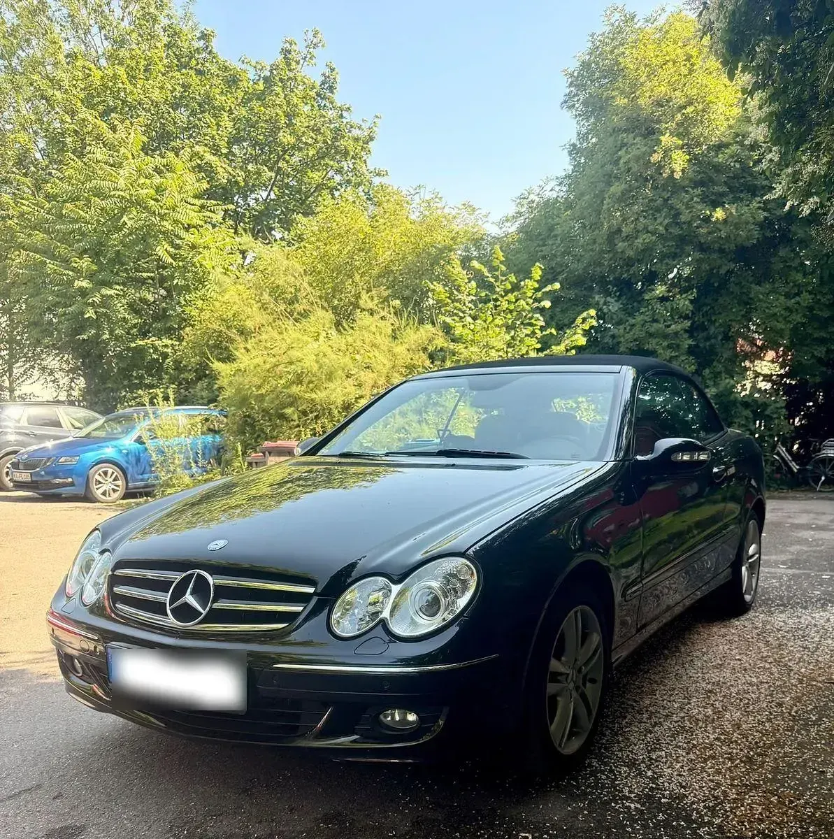 Gebraucht Mercedes CLK350 Avantgarde 272 PS (200 kW) 2007 Schwarz Cabrio