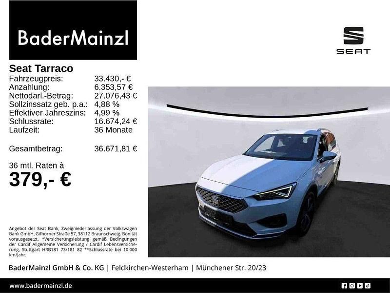 Oryx weiss perlmutteffekt (metallic) Gebraucht 2022 Seat Tarraco XCELLENCE SUV | 33.430 € (Fairer Preis) - Bild 1/3