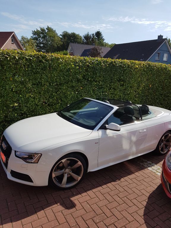 Weiß Gebraucht 2016 Audi A5 Cabriolet S-Line Cabrio | 17.000 € (Guter Preis) - Bild 1/4