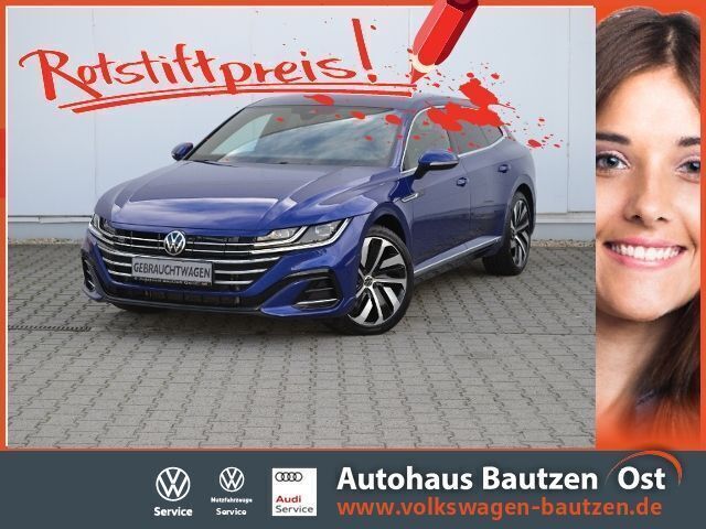 Lapiz blue metallic Gebraucht 2022 VW Arteon R-line Kombi | 36.480 € (Teuer) - Bild 1/4