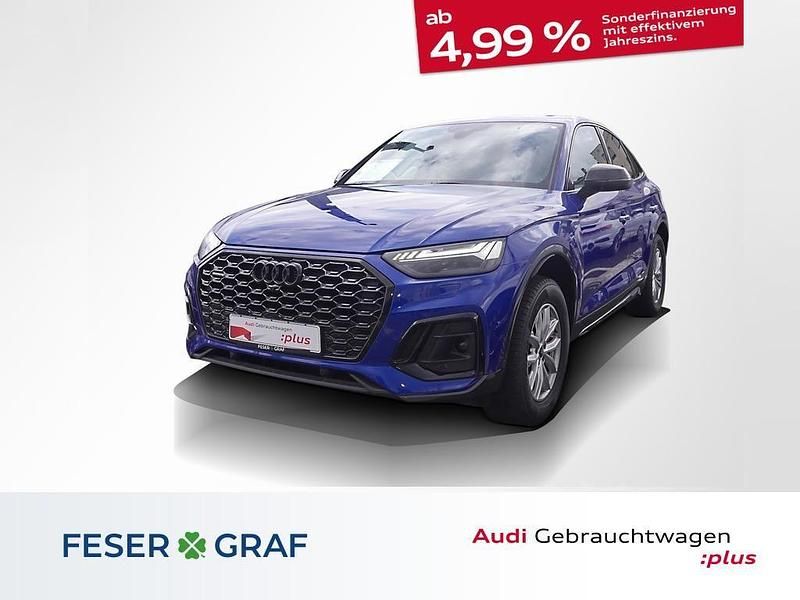 Ultrablau metallic Gebraucht 2024 Audi Q5 Sportback S-Line SUV | 54.480 € (Teuer) - Bild 1/4
