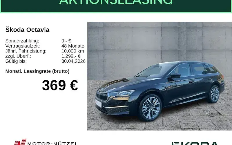 Ny Skoda Octavia 150 HK (110 kW) 2025 Sort Stationcar