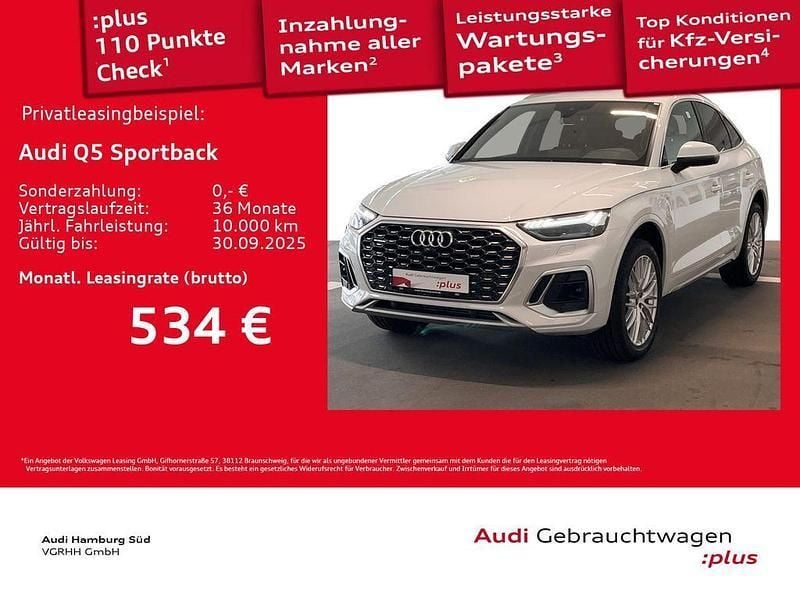 Weiß Gebraucht 2024 Audi Q5 Sportback Sport SUV | 51.440 € (Fairer Preis) - Bild 1/3
