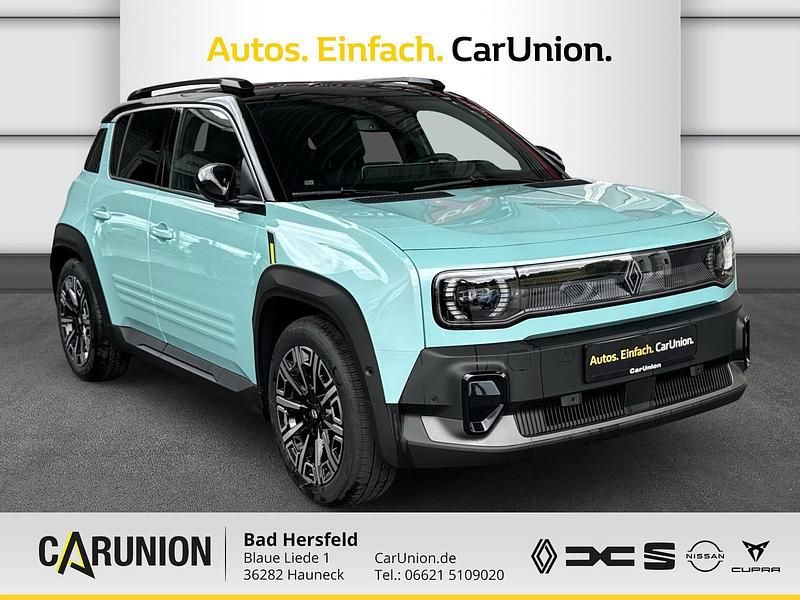 Neu Renault 4 E-Tech Iconic 110 kW (150 PS) 2025 Hautsdefrancegrün, black pe SUV