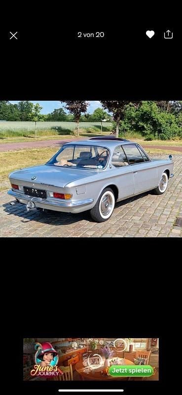 Gebraucht BMW 2000C/CS 101 PS (74 kW) 1969 Silber Coupé