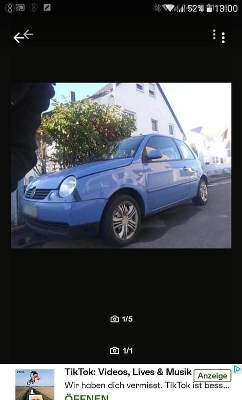 Blau Gebraucht 1999 VW Lupo Kleinwagen | 250 € (Guter Preis) - Bild 1/1