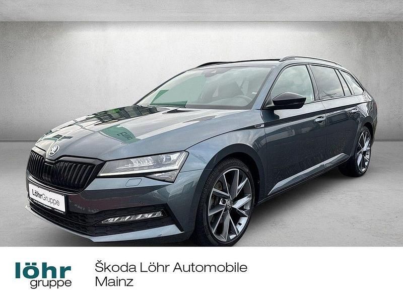 Quarzgrau metallic Gebraucht 2021 Skoda Superb SportLine Kombi | 26.680 € (Guter Preis) - Bild 1/4