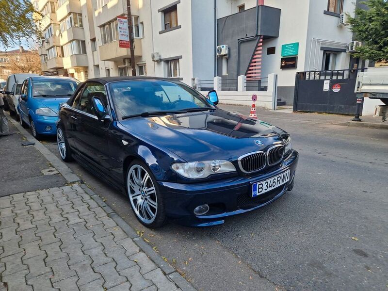 Blau Gebraucht 2005 BMW 320 Cabriolet Sport Line Cabrio | 9.490 € (Guter Preis) - Bild 1/4