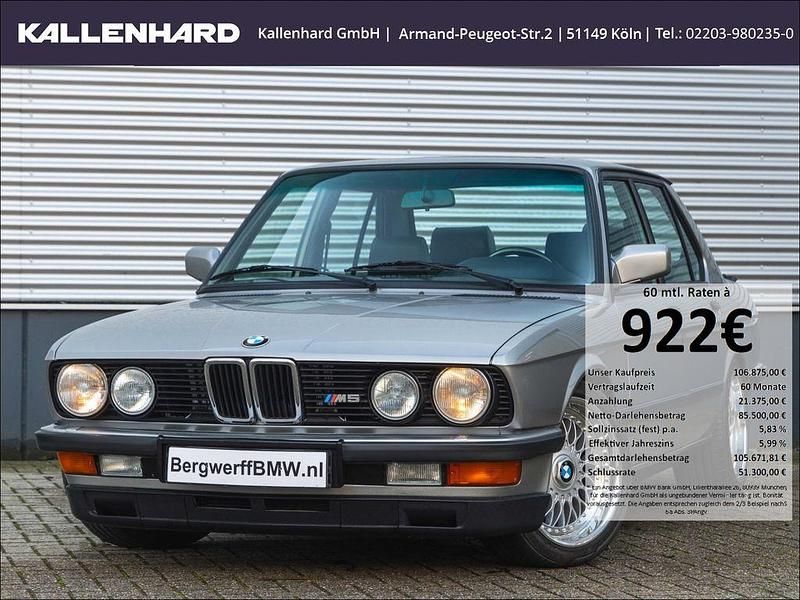 Silber Gebraucht 1986 BMW M5 Sport Line Limousine | 106.875 € - Bild 1/4