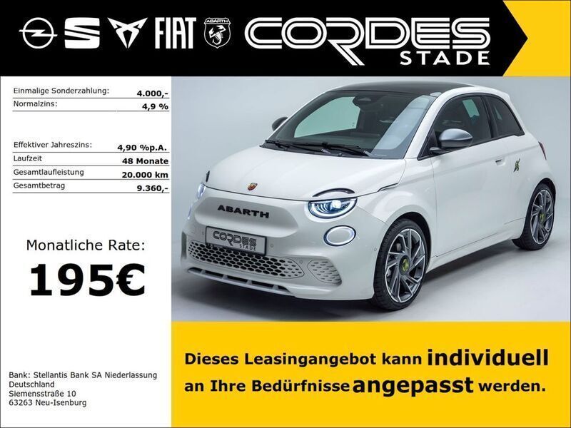 Weiß Neu 2025 Abarth 500e Turismo Kleinwagen | 35.900 € - Bild 1/4
