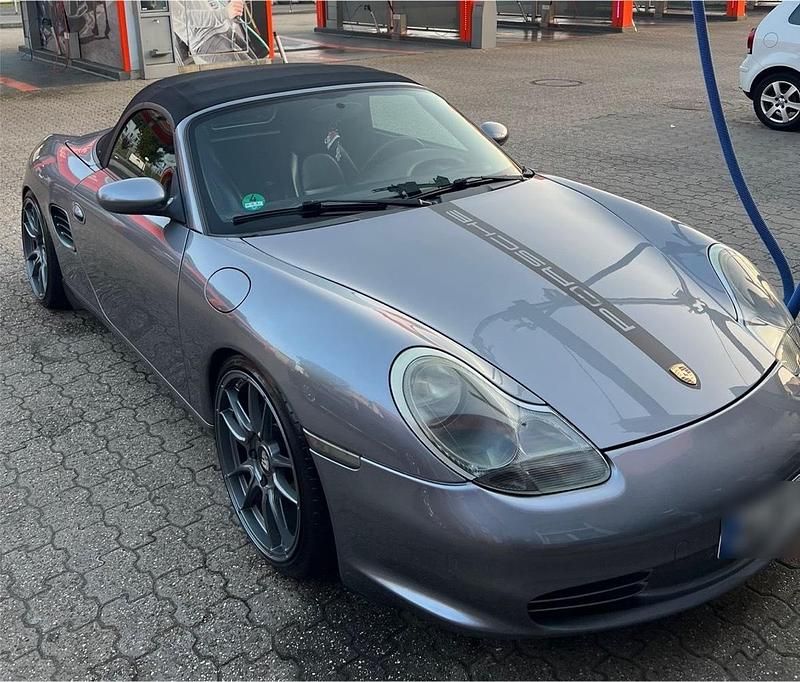 Grau Gebraucht 2004 Porsche 986 Boxster Cabrio | 19.800 € (Teuer) - Bild 1/3