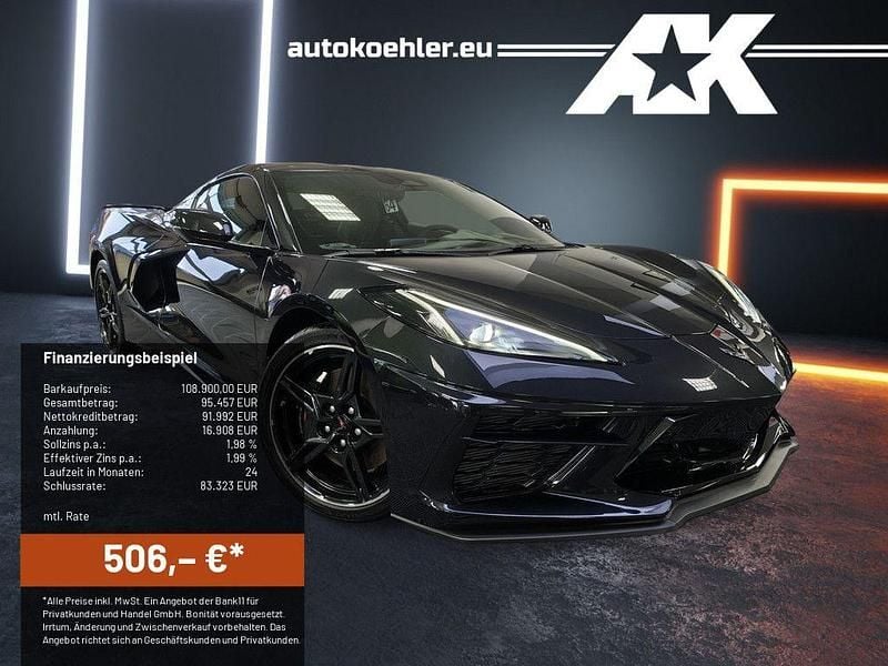 Neu Corvette C8 481 PS (353 kW) 2026 Schwarz Coupé