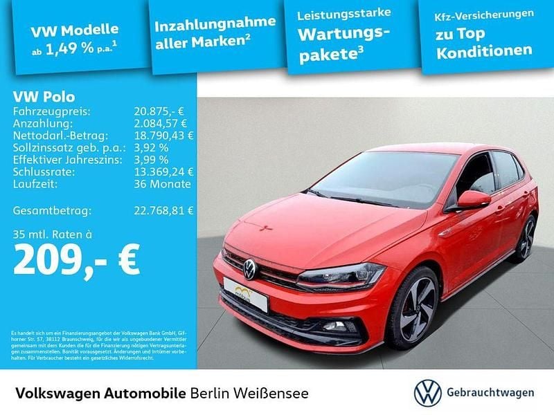 Flashrot Gebraucht 2020 VW Polo GTI Limousine | 20.875 € (Fairer Preis) - Bild 1/4