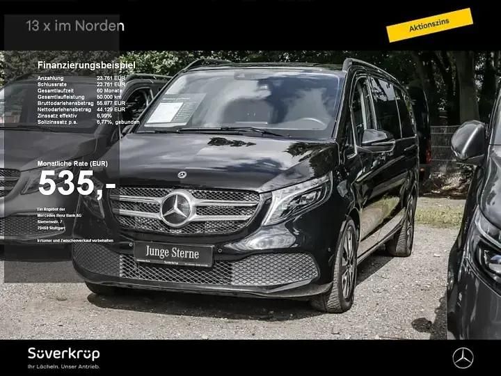 Schwarz Gebraucht 2023 Mercedes V250 Edition Van / Kleinbus | 61.890 € (Teuer) - Bild 1/4