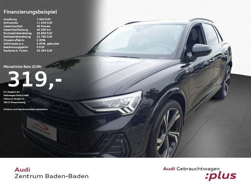 Schwarz Gebraucht 2022 Audi Q3 S-Line SUV | 30.450 € (Guter Preis) - Bild 1/4