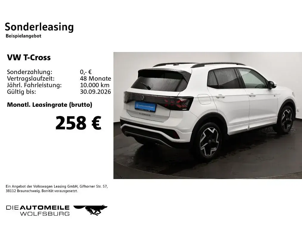 Gebraucht VW T-Cross R-line 150 PS (110 kW) 2025 Pure white SUV