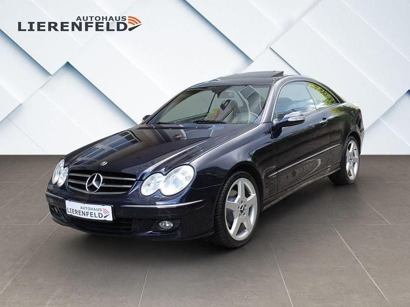 Tansanitblau lack Gebraucht 2007 Mercedes CLK280 Avantgarde Coupé | 8.990 € (Fairer Preis) - Bild 1/4