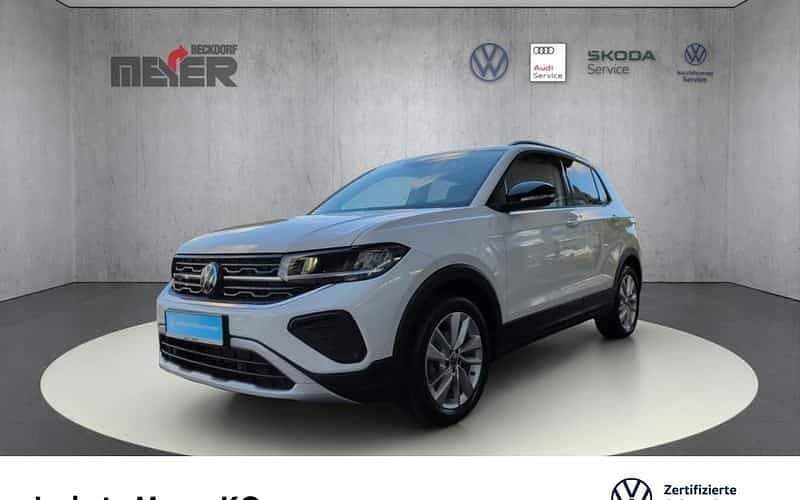 Pure white (weiß) Gebraucht 2024 VW T-Cross Goal SUV | 25.690 € (Superpreis) - Bild 1/4