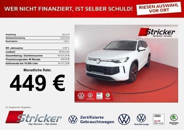 Weiß Gebraucht 2025 VW Tayron Life SUV | 40.950 € (Superpreis) - Bild 1/4